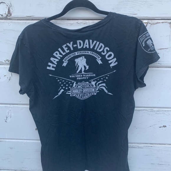 Harley-Davidson Tops - Harley-Davidson Wounded Warrior Project v neck